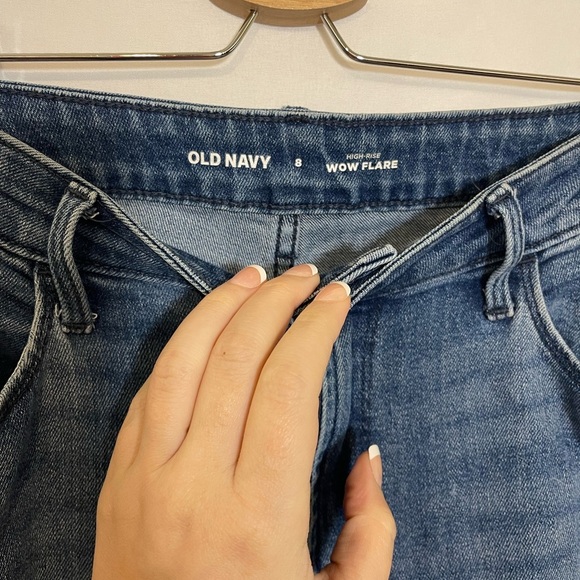 Old Navy Blue Flare Women's Jeans - Picture 2 of 6